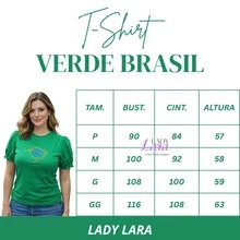 Women's Brazil Green T-Shirt With Shiny Rhinestones And A Stylish Map Of Brazil Print - 巴西綠色地圖上的水鑽 - 查看 4