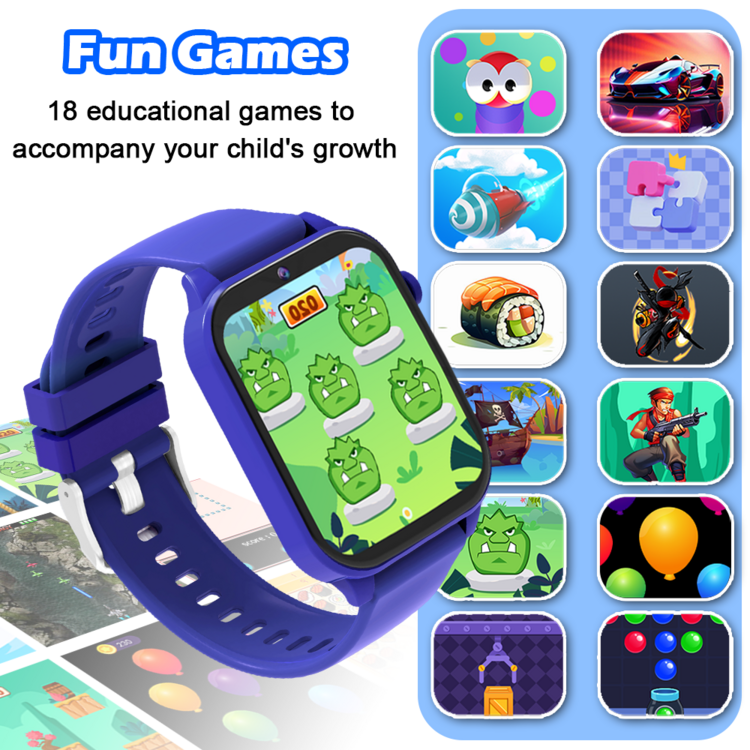This New 2026 Children's Smartwatch Features A Variety Of Educational Games, An Alarm Clock (To Help Children Develop Good Habits), A Flashlight, A Timer, And A Calculator. It's The Perfect Holiday Gift For Boys And Girls, And An Excellent Choice For Children's Day. - View 6