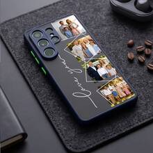 Personalized Custom Name Phone Case Compatible With Samsung Galaxy S26 S25 Plus And Ultra Series Custom Initial Printed Protective TPU Case Compatible With Samsung Galaxy S26 S25 Plus And Ultra Cover Stylish Slim Bumper Protection Edge Raised Anti Drop Mobile Phone Cover Daily Gift For Family And Friends - Blue - View 5