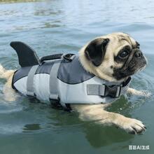 Shark Mermaid Pet Life Jacket, Dog Swimming Clothes, Dog Summer Swimwear - Multicolor - View 15
