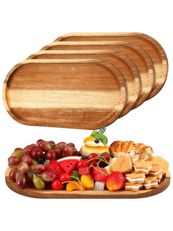 1 chiếc khay gỗ hồng mộc, khay phục vụ, khay trang trí, khay gỗ đa năng, khay cà phê, khay trang điểm phòng tắm, giá đựng xà phòng kiểu mộc mạc, dùng để trang trí nhà cửa, bàn ăn, nhà bếp, lưu trữ, thích hợp làm quà tặng Ngày của Mẹ, Giáng sinh, Ngày Valentine, các bữa tiệc.