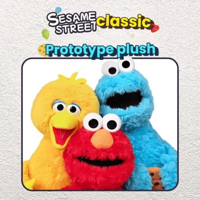 Sesame Street Official Genuine Meng Ya Monster Meng Lai  Superstar Plush Doll, Cute & Funny Collectible Figurine CHUNKY MCDUNKY