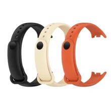 3条装男女通用纯色TPU表带，适用于小米手环3/4/6/5/7/8/9/10，也适用于小米手环7/6/5/4/3，硅胶腕带，小米手环5/6/7配件 - 彩色 - 查看 10