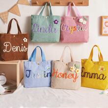 Personalized Name Handbag, Name Tote Bag, Party Gift, Birthday Gift, Mother's Gift, Outdoor Picnic Bag - Multicolor - View 7