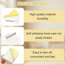 Móc treo rèm, móc treo không cần khoan cho thanh rèm. - Nhiều màu - Xem 4