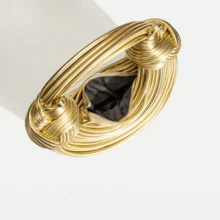 Popular Personalized Woven Handmade Bends And Hitches Packs Ramen Dumplings Clouds Women Hand-Carrying Crossbody Bag,Chic Circular Woven Handle Bag - Metallic Gold Finish, Stylish Party Accessory Hand-Woven Bread Women's Clutch Top Handle Satchel Shoulder Crossbody Creative Noodles Purses Underarm Bag Handbag - 金色 - 查看 6