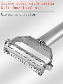 1 Piece 2-In-1 Fruit Tool, Stainless Steel Grater, Stainless Steel Peeler - Multicolor - View 6