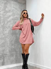 Women's Long-Sleeved Lace Dress For Summer - 薄荷藍 - 查看 2