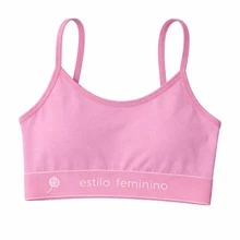 Kit Of 6 Cotton Tops And Panties For Girls - Cotton Top, Girls' Bra, Comfortable Panties - 彩色 - 查看 4