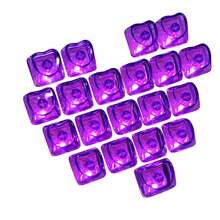 少女心形设计定制PC材质粉色透明键帽，OEM高键帽机械键盘21键套装，瞬间打造你的专属可爱键盘！ - 查看 9