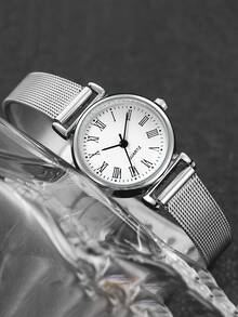 New Minimalist Round Quartz Watch For Girls, Suitable For Parties, Festivals, And Mother's Day Gift - Multicolor - View 9