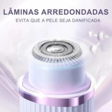 Rechargeable Electric Epilator For Women | Portable Double Razor - Painless Hair Removal For Home And Travel Use - Upgraded Version - View 6