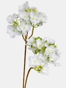 1/4/8支装仿真茉莉花，40厘米假花，适用于墙面、客厅、卧室、婚礼、派对装饰、桌面摆件、家居、桌面装饰、厨房、婚礼、餐桌摆件、中心装饰品、办公室、花园、户外、房屋、庭院装饰，适合春、夏、秋、冬四季。 - 白色 - 查看 4
