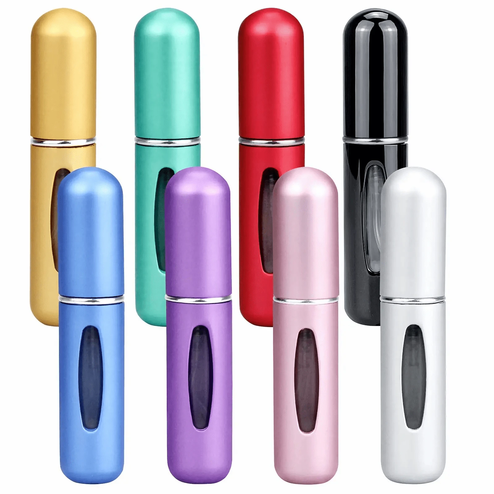 Refillable Perfume Atomizer Travel,8Pcs 5ML Portable Mini Pocket Perfume Atomizer Bottle Spray For Travel Accessories Tin Canister Organiser - 查看 1