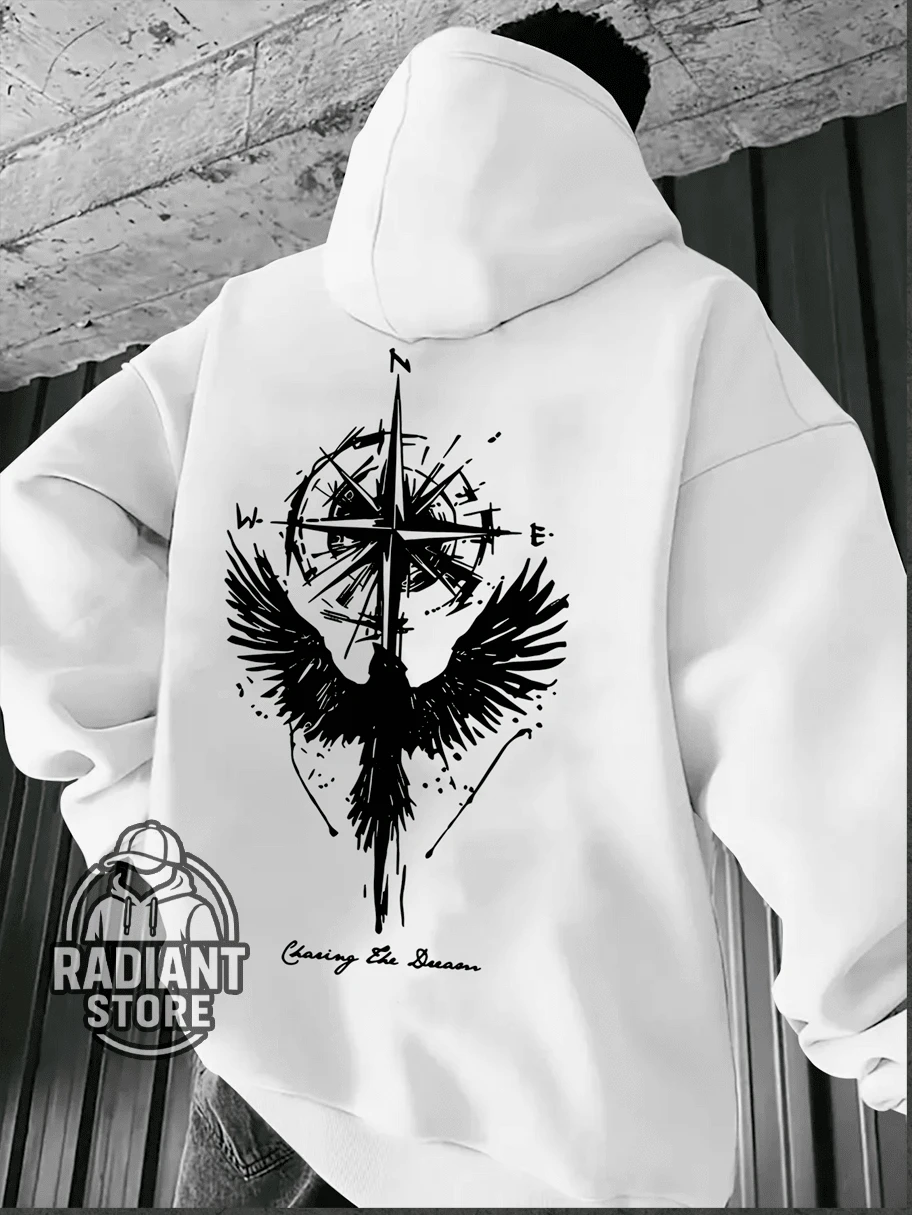 Comfortable Basic Sweatshirt For Everyday Wear Angel Wings Gothic Art Streetwear Urban Culture Street Fashion Street Graffiti Tagging Skater Skateboarding Unisex Men's Women's Sweatshirt 50% Cotton 50% Polyester Top Premium Streetwear New Release Immediate Shipping Various Colors!! - 白色 - 查看 1