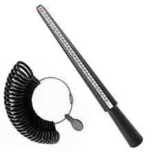 KLONKEE 2pcs Ring Sizer Tool, Multi-Color Options, US-HK 4-In-1 Alloy/Plastic Measuring Rod + Plastic Ring Gauge With Axis And Ring Size Scale, Suitable For Jewelry Measurement - Multicolor - View 8