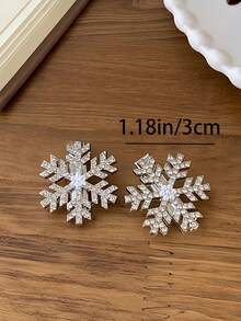 2/6/10/20 pièces Accessoires pour cheveux pour femmes, pinces à cheveux avec perles en forme de flocon de neige argenté, petites pinces avec strass, pinces à cheveux en alligator, pinces pour les franges, coiffures douces et élégantes, convenant pour un usage quotidien et comme coiffure de flocon de neige pour Noël, l'été, les vacances et les voyages - Argent - Voir 17