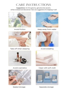 1件S925纯银独特奢华优雅创意锆石贝壳蝴蝶流苏珍珠项链，适合女士宴会、派对和日常佩戴 - 銀色 - 查看 7