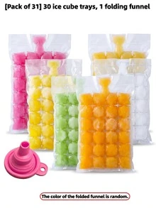 31/61/121个一次性冰袋，自封冷冻袋，DIY托盘袋 - 彩色 - 查看 9