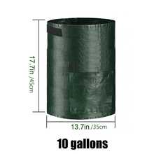 Bộ 4 túi trồng rau củ quả dung tích 10 gallon, có nắp và tay cầm, thích hợp trồng cà chua, trái cây, cà rốt, hành tây, khoai tây, dâu tây và các loại rau khác. Túi trồng có nắp (màu xanh lá cây) - màu xanh lá - Xem 3