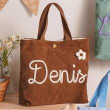 Personalized Name Handbag, Name Tote Bag, Party Gift, Birthday Gift, Mother's Gift, Outdoor Picnic Bag - Multicolor - View 12