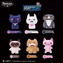 Spin Master Fuggler 官方毛绒玩偶，诡异可爱怪物，暗巷夜猫系列，趣味收藏人偶 - 彩色 - 查看 2
