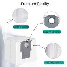 SOKANY 3.5L High Capacity Disposable Dust Bags For S8+, S8 Pro Ultra, Q7 Max+/Max, Q5 Max+, Q8 Max+, S7 Pro Ultra, Q5, Q5+, Q7, S7 MaxV Ultra Robot Vacuum Cleaners - Universal Fit - View 7