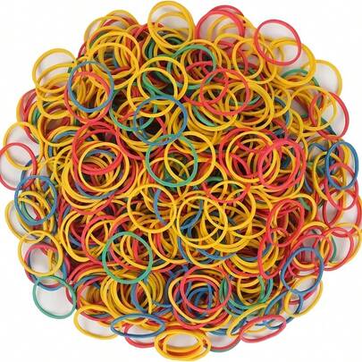 155/355/555pcs 25mm Diameter Rubber Bands, High Elastic Durable Rubber, Suitable For Home, Office, School Use