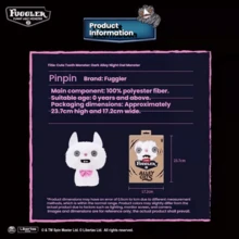 Spin Master Fuggler 官方毛绒玩偶，诡异可爱怪物，暗巷夜猫系列，趣味收藏人偶 - 彩色 - 查看 3