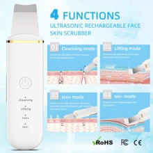 400mAh USB Facial Skin Exfoliating Scraper, Ultrasonic Facial Exfoliating Cleansing Scraper Device With Import And Export Functions, Facial Exfoliating Scraper, Skin Exfoliating Scraper, Pore Cleansing Blackhead Remover Tool, For Facial Deep Cleansing, Home, School And Travel Skincare Tool - Standard Model - View 5