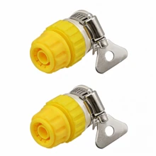 1-Pack Universal Faucet Adapter For Garden Hose With Control Valve Switch, Multifunctional Plastic Connector For Irrigation Systems, Suitable For Standard European And American Threads - Connector - View 10