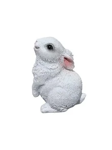 Mini Rabbit Decor, Easter Bunny, Outdoor Garden Ornament Set, Resin Rabbit Sculpture, Garden Animal Statue, Rabbit Figurine For Home Garden Easter Decoration, Best Gift - 1PC - View 12