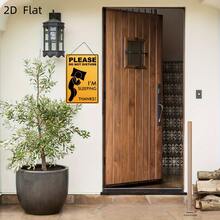 1pc Wooden Hanging Decor, Bedroom And Lounge Door Sign, "Please Do Not Disturb I Am Resting/Sleeping" Reminder, Comes With Hemp Rope - Do Not Disturb - View 6