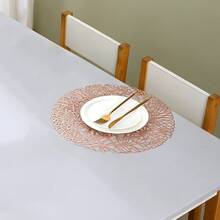 Set de 1/2/4 piezas de individuales de PVC con diseño de cuerda, aptos para cocina, mesa de comedor, interior/exterior, lavables, resistentes al calor, fáciles de limpiar, aplicables para bodas, campamentos, fiestas y días festivos - Multicolor - Ver 2