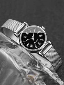 New Minimalist Round Quartz Watch For Girls, Suitable For Parties, Festivals, And Mother's Day Gift - Multicolor - View 5