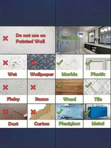 1/3/4/8 piezas Ganchos para trapeador sin taladro, Sujetadores adhesivos fuertes para trapeador, Colgadores de pared para trapeador, Ganchos ahorradores de espacio para baño, Estantes de almacenamiento fijos para escobas, Adecuados para baño, cocina y jardín - Gris - Ver 6