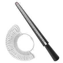 KLONKEE 2pcs Ring Sizer Tool, Multi-Color Options, US-HK 4-In-1 Alloy/Plastic Measuring Rod + Plastic Ring Gauge With Axis And Ring Size Scale, Suitable For Jewelry Measurement - Multicolor - View 11