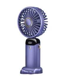 DOSYU Ventilador de Mano Recargable USB - Mini y Portátil, 5 Velocidades, 4200mAh, con Base -deal para Escritorio  Material ABS, USB, 5 Medidas 188x90x46,5 mm,  Peso 190 g Abanico - Azul - Ver 12