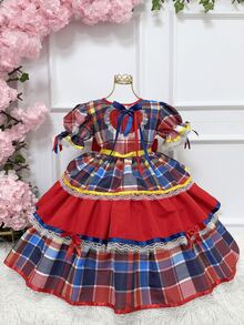 Super Luxury Reinforced Festa Junina Dress In Various Colors - Special Edition - 心 - 查看 4