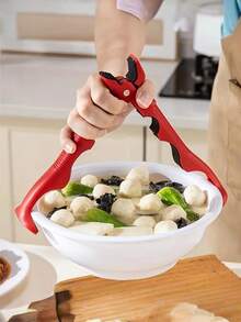 1pc 3-In-1 Heat Resistant Bowl Clip, Made Of Heat Resistant Material With Non-Slip Heat Resistant Handle Design, Can Prevent Scalding, Can Be Used As Bowl Clip, Plate Clip And Bottle Opener, Essential Kitchen Tool - Multicolor - View 5