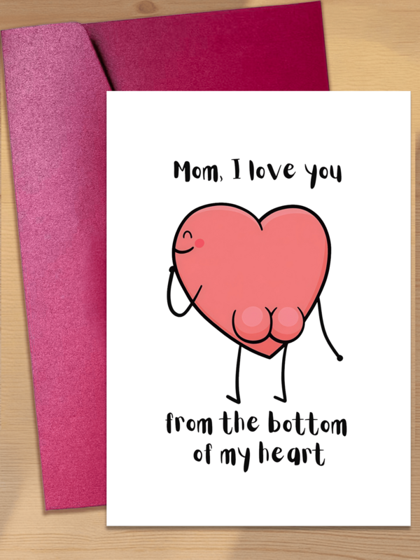 Set de 2 tarjetas de felicitación del Día de la Madre y sobres, lindos y cálidos, un regalo pensado para mamá. Feliz Día de la Madre, enviando bendiciones a mamá. Los deseos escritos a mano agregan talla grande calidez. Adecuado para regalar o decorar. Esta tarjeta del Día de la Madre expresa perfectamente "Te amo de verdad" y "Mamá, te amo sinceramente". El diseño personalizado con corazón maximiza el doble significado, divertido y lleno de amor por mamá.