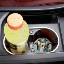 2 miếng lót ly hình chó Chihuahua dễ thương, chống trượt, cách nhiệt, phù hợp với nhiều loại cốc đựng đồ uống, dùng được cho cả nam và nữ. - Nhiều màu - Xem 4