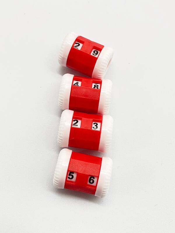 1pc Knitting Row Counter, Knitting Accessories Tool, Red/Blue Color Option, Handcraft Knitting Row Tracker