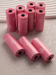 10/12 Túi đựng chất thải cho thú cưng màu hồng, túi in hình phân chó, túi vệ sinh khi dắt chó đi dạo ngoài trời. - Nhiều màu - Xem 3