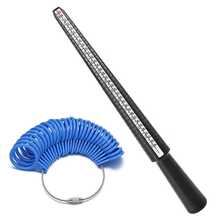 KLONKEE 2pcs Ring Sizer Tool, Multi-Color Options, US-HK 4-In-1 Alloy/Plastic Measuring Rod + Plastic Ring Gauge With Axis And Ring Size Scale, Suitable For Jewelry Measurement - Multicolor - View 10