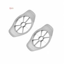 OBOVAY 1件装不锈钢苹果切片器，厨房水果去核器，创意水果切碎器，分割器，削皮器，去核器，多功能水果切割工具，可重复使用的厨房水果切割工具 - 銀色 - 查看 8