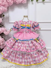 Super Luxury Reinforced Festa Junina Dress In Various Colors - Special Edition - 玫瑰 - 查看 4