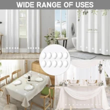 2/4/6/8Pairs[Cast Iron Shower Curtain Weights] Heavy Duty Magnetic Shower Curtain Weights - Cast Iron Clips Suitable For Outdoor Curtains, Tablecloths And Flags, No Power Required - Multicolor - View 5