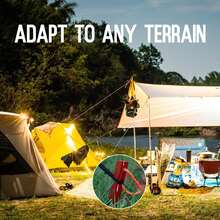 10个18厘米/7英寸铝合金帐篷地钉，户外露营钉，徒步沙滩遮阳帐篷钉 - 10件 - 查看 4