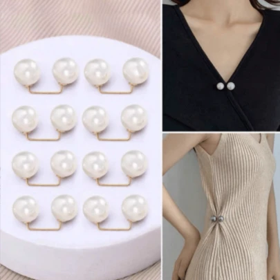 3pcs Anti-Slip Invisible Brooch Pins, Minimalist One-Word Design For Clothing Fixing And Decoration